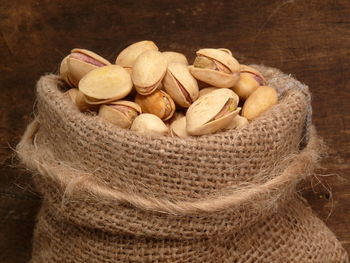 Close-up of fruits in basket