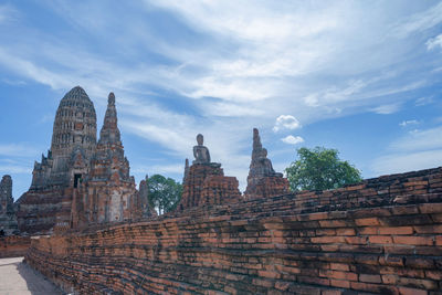 Old temple building against sky