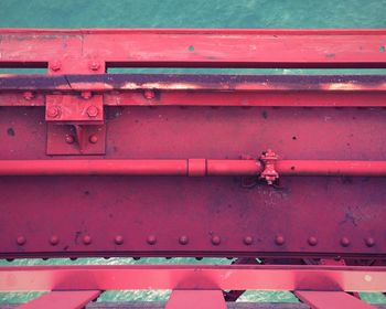 Full frame shot of red row