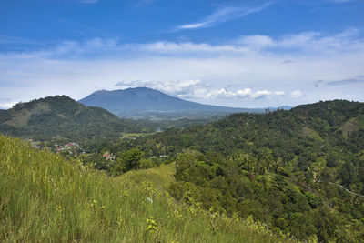 Scenic view of landscape against sky