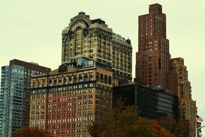 Low angle view of skyscrapers