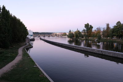 Scenic view of river against sky