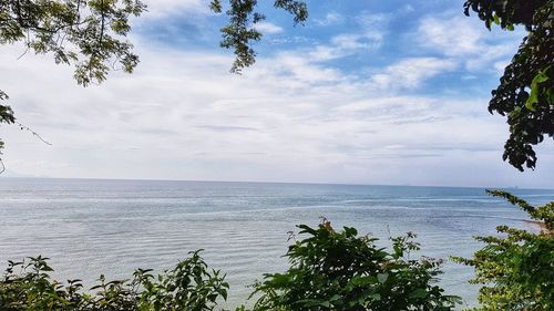 Scenic view of sea against sky