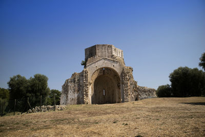 Old ruins against clear sky