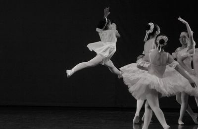 Ballerinas dancing on stage