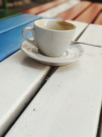 Close-up of coffee on table