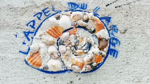 High angle view of crab in bowl