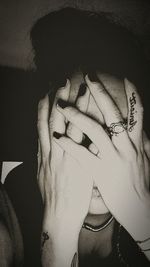 Close-up of young woman