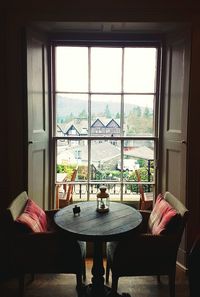 Table and chairs at home