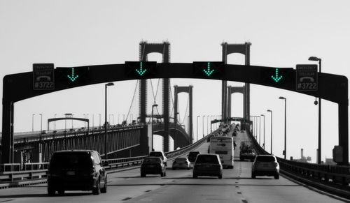 Cars moving on road