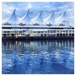 Reflection of built structures in water