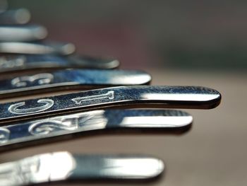 Close-up of laptop on table