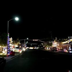 City street at night