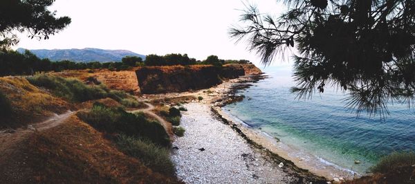 Scenic view of mountains