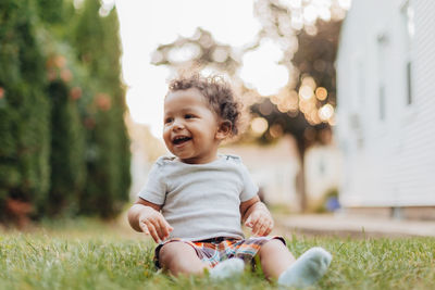 Portrait of a smiling boy