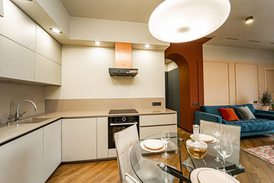 Interior of modern building at home