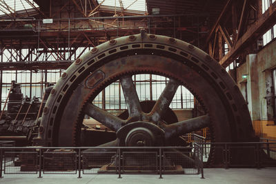 Old machinery in factory