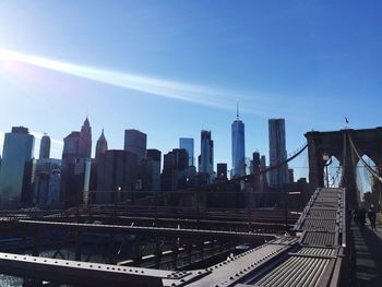 View of skyscrapers in city