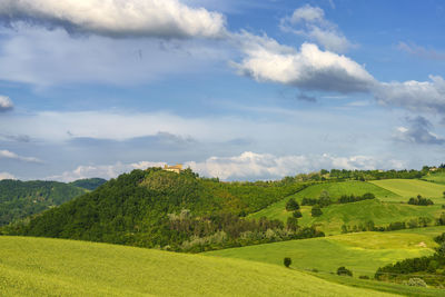 Scenic view of landscape against sky