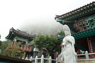 Low angle view of temple