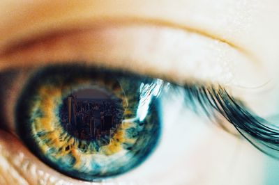 Close-up of woman eye