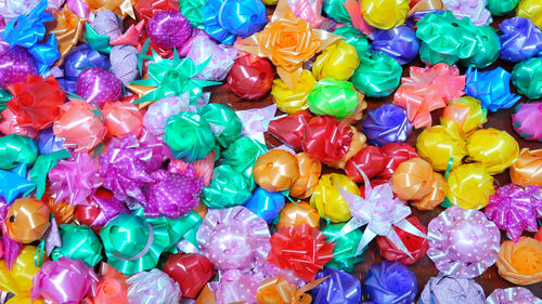 Full frame shot of multi colored candies