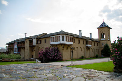 View of building against cloudy sky