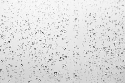 Full frame shot of wet glass