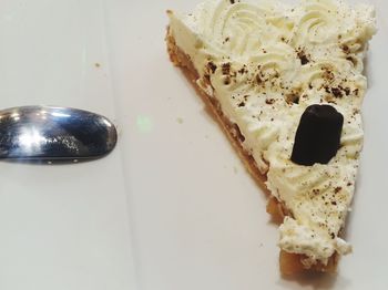 Close-up of breakfast served on table