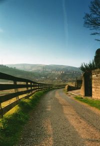 Road passing through landscape