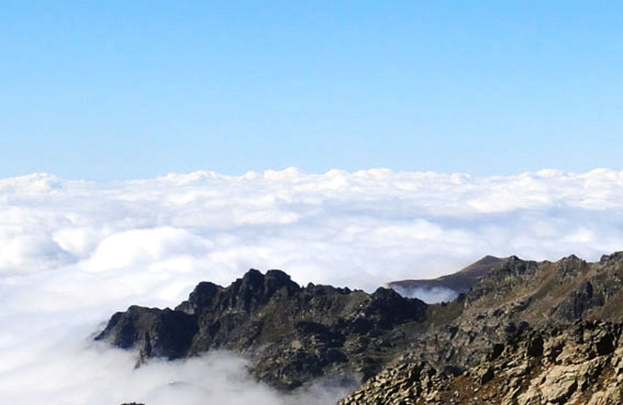 SCENIC VIEW OF ROCKS AGAINST SKY