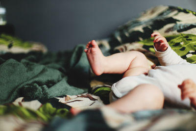 My baby playing with his little feet.