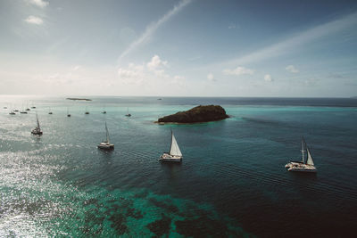 Scenic view of sea against sky