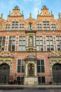 Low angle view of historical building against sky