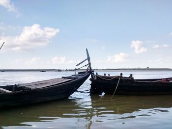 Boats in sea