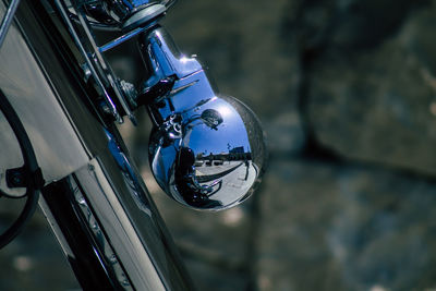 Close-up of bicycle wheel