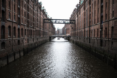 Canal amidst buildings in city