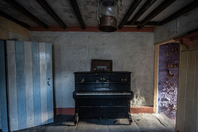 Interior of abandoned building