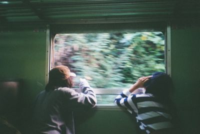 People in train