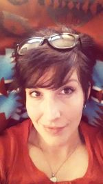 Close-up portrait of young woman