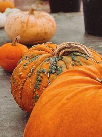 Close-up of pumpkin for sale at market