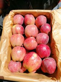 High angle view of fruits for sale in market