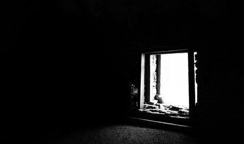 Interior of abandoned house