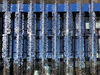 Full frame shot of icicles