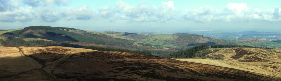 Panoramic view of landscape against sky