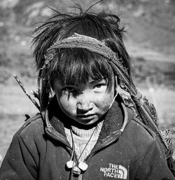 Close-up portrait of boy