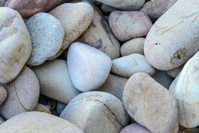 Full frame shot of pebbles