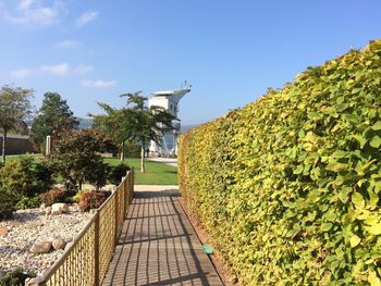 Footpath leading to built structure