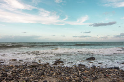 Scenic view of sea against sky