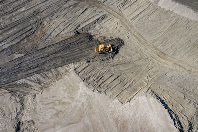 High angle view of construction site on land